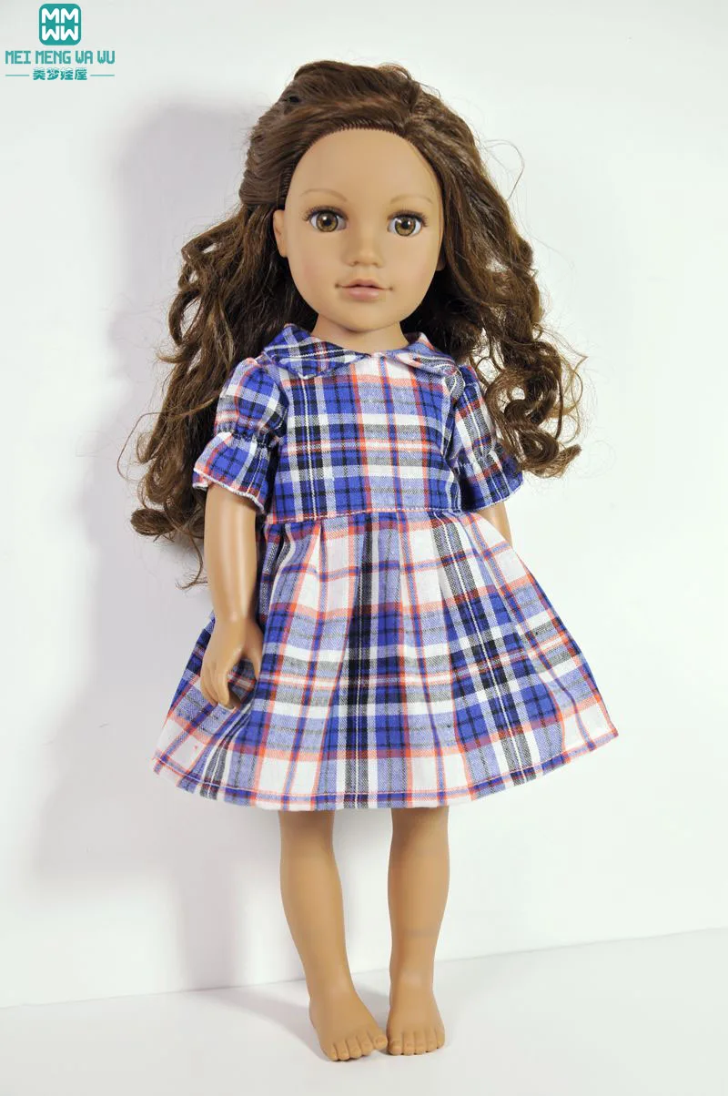 Baby clothes for doll fit 18 inch american dolls and new born doll Plaid dress princess dress
Baby clothes for doll fit 18 inch american dolls and new born doll Plaid dress princess dress