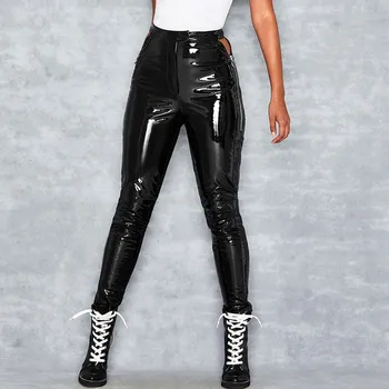 Women Fashion Bright Hollow Out PU Leather Pants Solid High Waist Elastic Casual Pants Summer Pencil Trousers
Women Fashion Bright Hollow Out PU Leather Pants Solid High Waist Elastic Casual Pants Summer Pencil Trousers