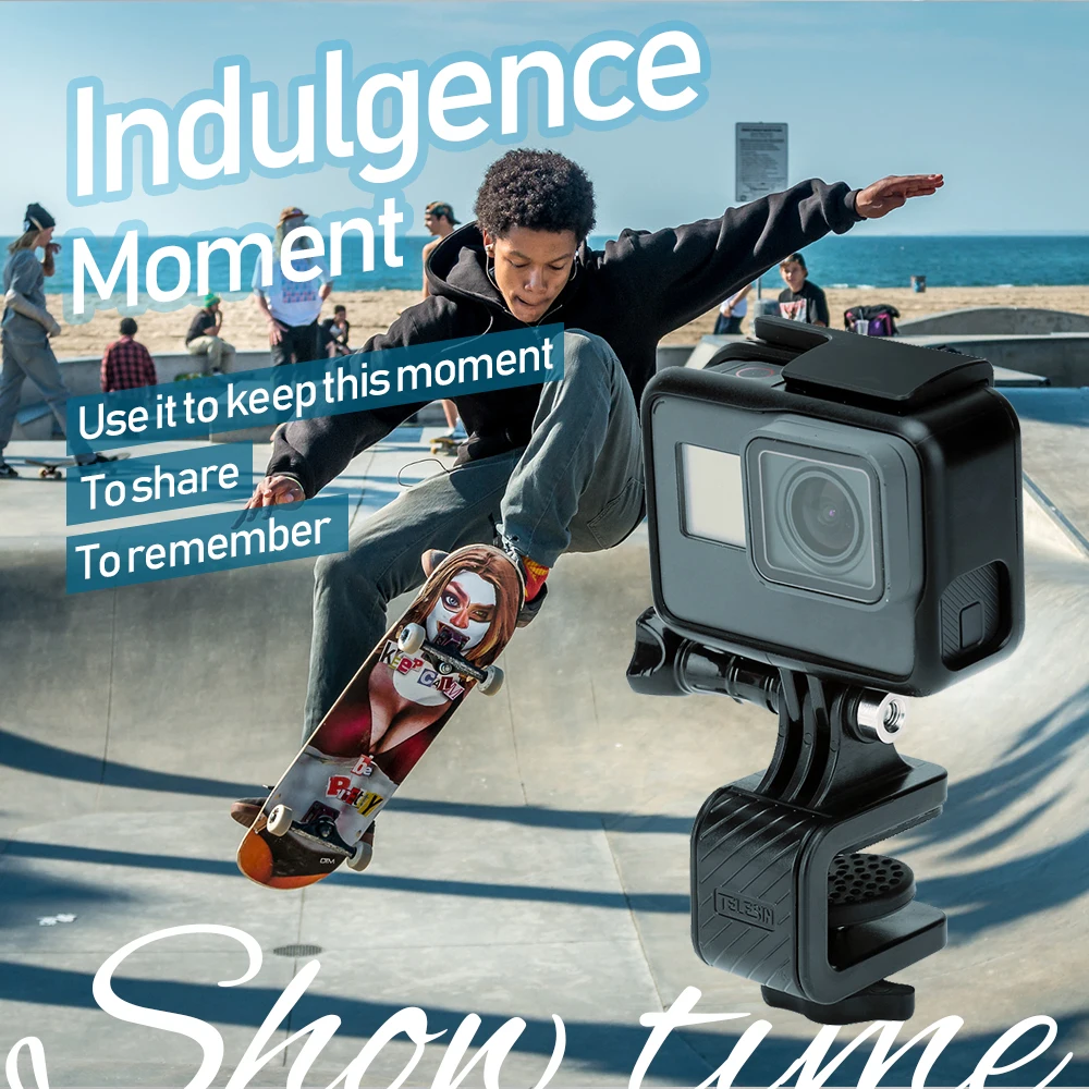 TELESIN-180-Degree-Skateboard-Surfboard-Deck-Adjustable-Clip-Mount-Holder-Stand-Accessory-For-Gopro-Xiaomi-YI-4K,-EKEN (11)