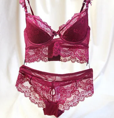 Lace bra set transparent romantic temptation women underwear set push up bra and panty set Embroidery RED Bra Set Black bralette
Lace bra set transparent romantic temptation women underwear set push up bra and panty set Embroidery RED Bra Set Black bralette