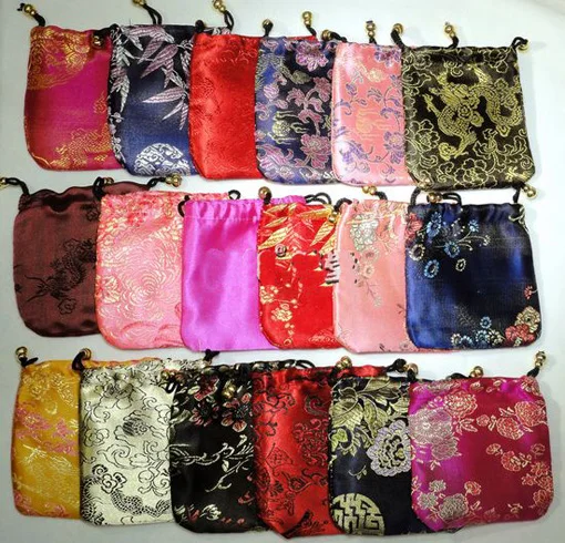 Cheap Small Silk Jewelry Pouch Floral Fabric Drawstring Bag Gift Packaging Coin Pocket 50pcs/lot Free shipping
Cheap Small Silk Jewelry Pouch Floral Fabric Drawstring Bag Gift Packaging Coin Pocket 50pcs/lot Free shipping