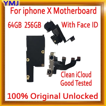 Original unlocked for iPhone X Motherboard with/without Face ID,Clean iCloud for iphone X Mainboard with IOS System,64GB 256GB
Original unlocked for iPhone X Motherboard with/without Face ID,Clean iCloud for iphone X Mainboard with IOS System,64GB 256GB