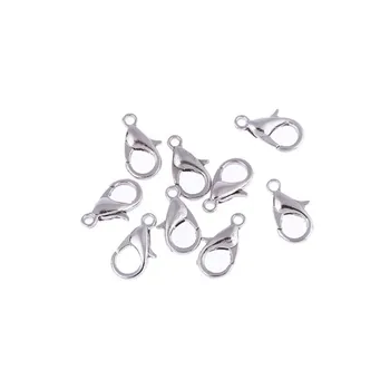 Fashion White K Lobster clasps Hooks for necklace bracelet chain DIY jewelry findings 100pcs/lot 3 Styles
Fashion White K Lobster clasps Hooks for necklace bracelet chain DIY jewelry findings 100pcs/lot 3 Styles