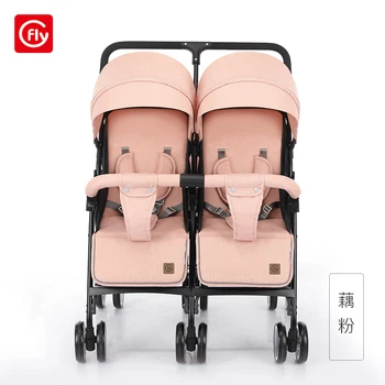 

Twin baby stroller light can sit lie big treasure cart folding shock absorber second child artifact double baby stroller
