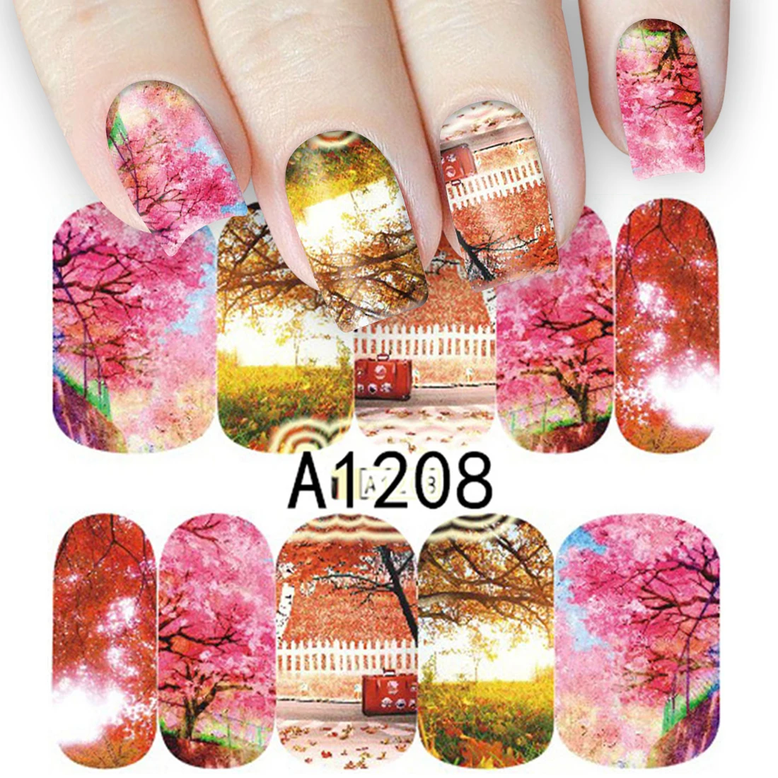 1 Small Sheet Nail Art Decoration Maple leaves Transfer Water Decals Nail Accessoires Late Autumn Landscape Nail Sticker
1 Small Sheet Nail Art Decoration Maple leaves Transfer Water Decals Nail Accessoires Late Autumn Landscape Nail Sticker