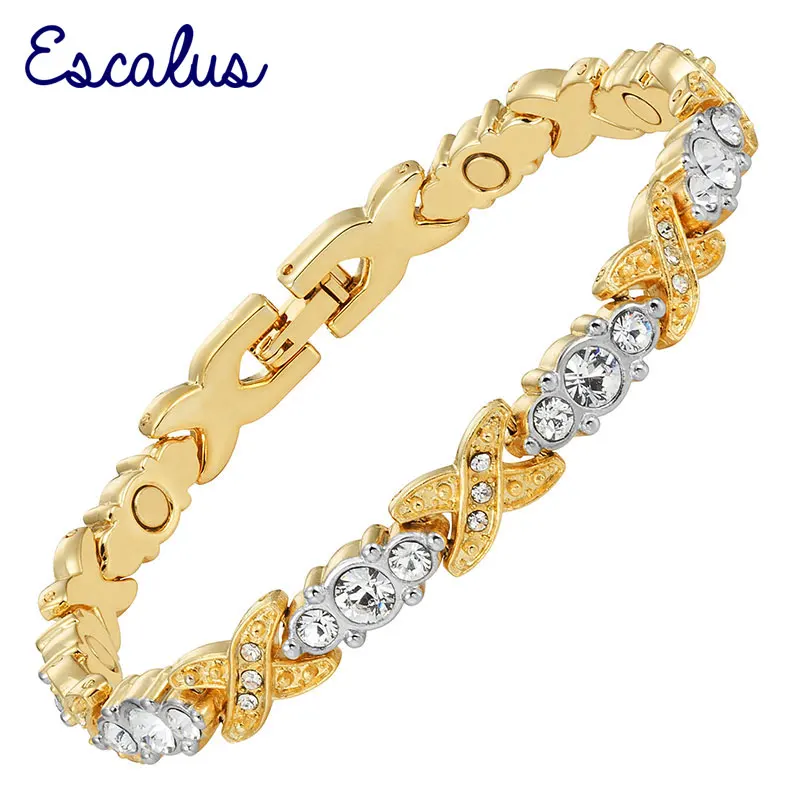 Escalus Women 2-Tone Beauty Silver Gold Magnetic Crystals Bracelet Ladies Jewelry Gift Charm Bangle Fast
Escalus Women 2-Tone Beauty Silver Gold Magnetic Crystals Bracelet Ladies Jewelry Gift Charm Bangle Fast