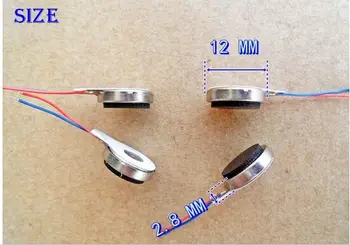 100pcs/lot 12MM*2.8 MM Micro Button / coin / pancake Type Vibration Motor 2 V-5 V High Magnetic and Vibratory sensation
100pcs/lot 12MM*2.8 MM Micro Button / coin / pancake Type Vibration Motor 2 V-5 V High Magnetic and Vibratory sensation