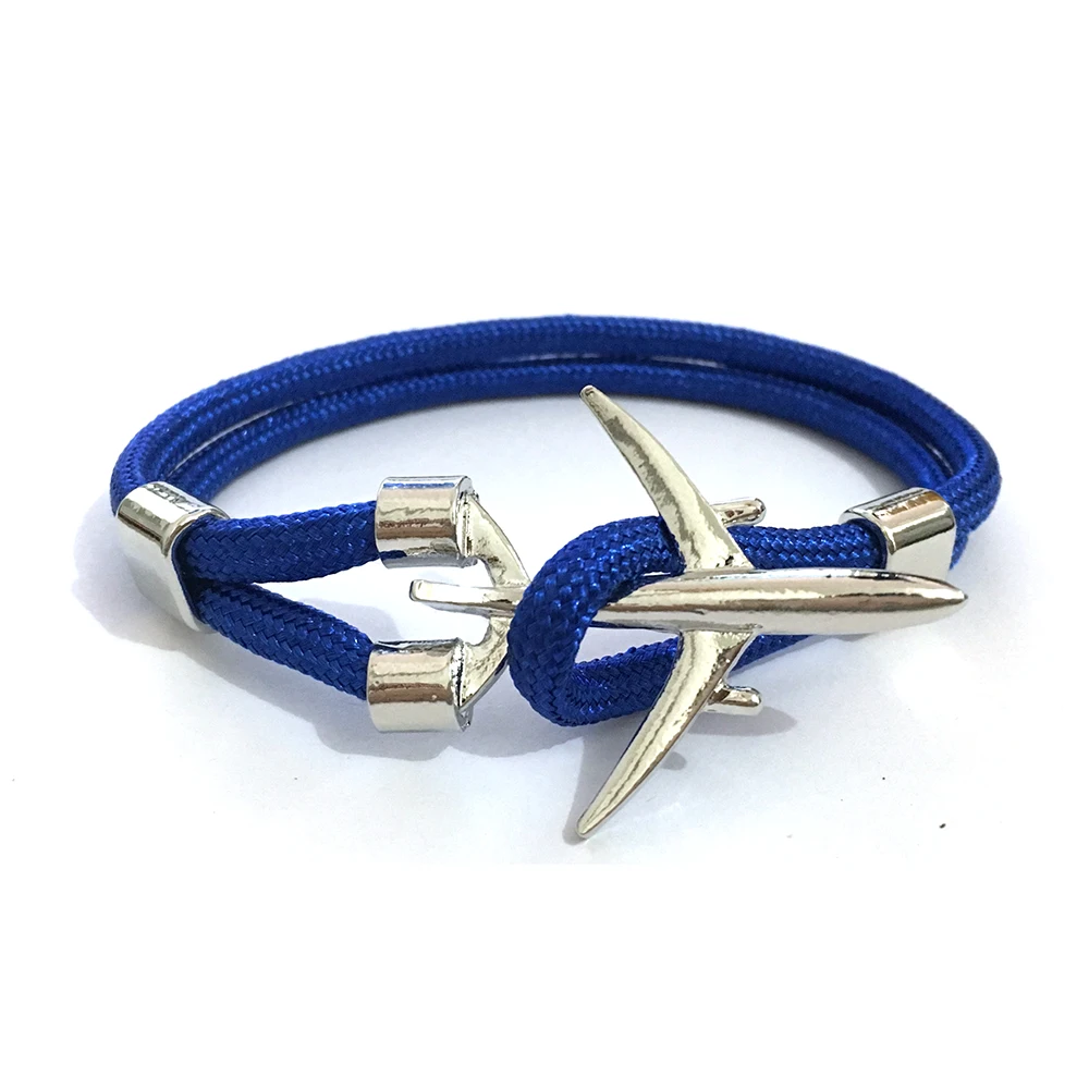 New Plane Anchor Bracelets Men Charm Chain 550 Paracord Bracelet Jewelry Male Wrap Metal Sport Sliver Anchor Hooks
New Plane Anchor Bracelets Men Charm Chain 550 Paracord Bracelet Jewelry Male Wrap Metal Sport Sliver Anchor Hooks