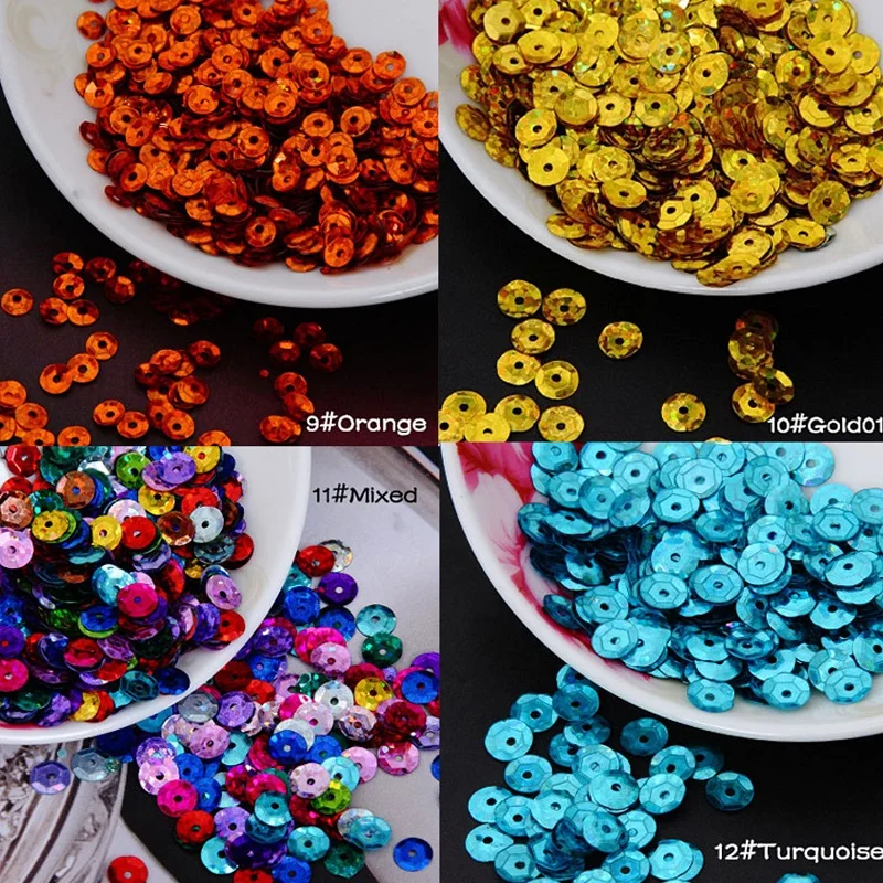 Many Colors 6mm DIY Round Cup Sequins Beads Paillettes Loose AB Dress Shoes Craft Jewelry Accessories
Many Colors 6mm DIY Round Cup Sequins Beads Paillettes Loose AB Dress Shoes Craft Jewelry Accessories