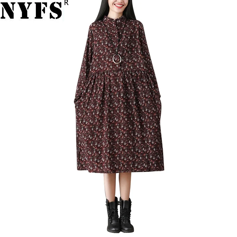NYFS 2019 New Style Spring Autumn Dress Vintage Loose Cotton Linen long Dress Vestidos Robe Dresses
NYFS 2019 New Style Spring Autumn Dress Vintage Loose Cotton Linen long Dress Vestidos Robe Dresses