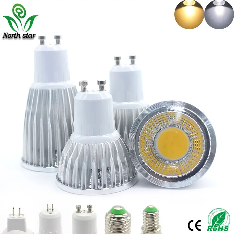 

Super Bright GU10 Bulbs Light Dimmable Led Warm/White 85-265V 7W 10W 15W LED GU10 COB LED lamp light GU 10 led Spotlight