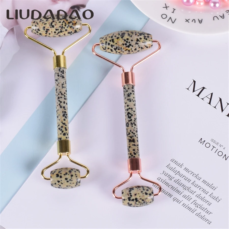 Dalmation Jasper Roller Massager Natural Stone Double Head Face Rollers Beauty Health Jade Massage Tools Rollers Women Skin Care
Dalmation Jasper Roller Massager Natural Stone Double Head Face Rollers Beauty Health Jade Massage Tools Rollers Women Skin Care