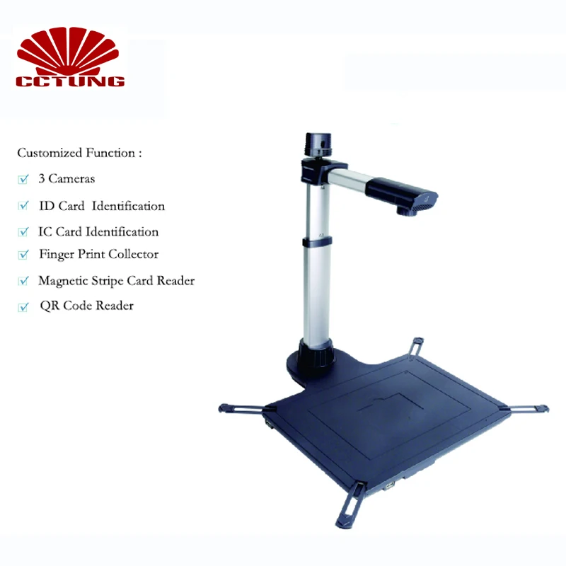 S920A3R Document Scanner for ID Card Identification IC Card Identification Finger-Print Collection and QR Code Recognition etc
S920A3R Document Scanner for ID Card Identification IC Card Identification Finger-Print Collection and QR Code Recognition etc