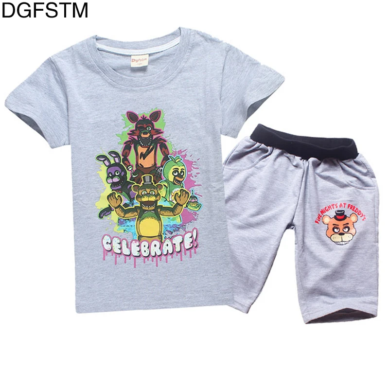 2019 Summer Cartoon Five Nights at Freddy Minecraft Boys and Girls Cotton Short Sleeve T-Shirt + Shorts Kids Sportswear 6-14Y
2019 Summer Cartoon Five Nights at Freddy Minecraft Boys and Girls Cotton Short Sleeve T-Shirt + Shorts Kids Sportswear 6-14Y