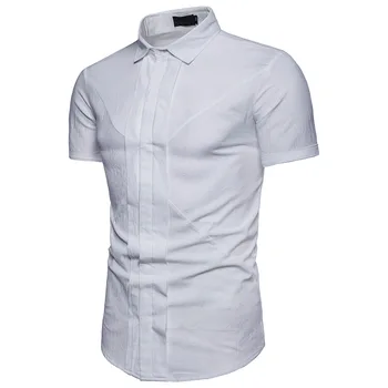 Mens Fashion White Shirts 2018 Summer Casual Short Sleeve Tuxedo Dress Shirt Men Solid Color Brand Shirt Chemise Homme Camisas
Mens Fashion White Shirts 2018 Summer Casual Short Sleeve Tuxedo Dress Shirt Men Solid Color Brand Shirt Chemise Homme Camisas