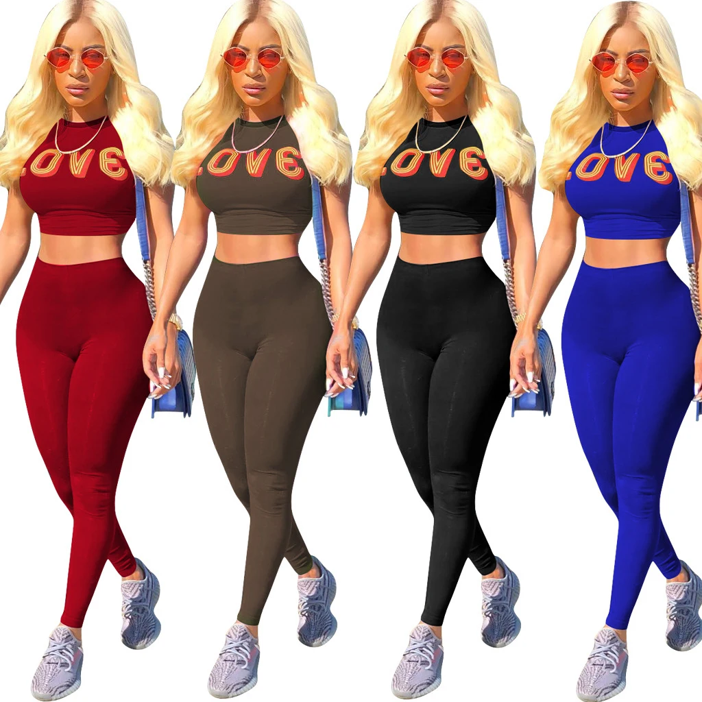 Print Letter love Crop top Suit Set 2019 Women Tracksuit Two-piece Sport Outfit Jogging Sweatshirt Fitness Lounge Sportwear
Print Letter love Crop top Suit Set 2019 Women Tracksuit Two-piece Sport Outfit Jogging Sweatshirt Fitness Lounge Sportwear