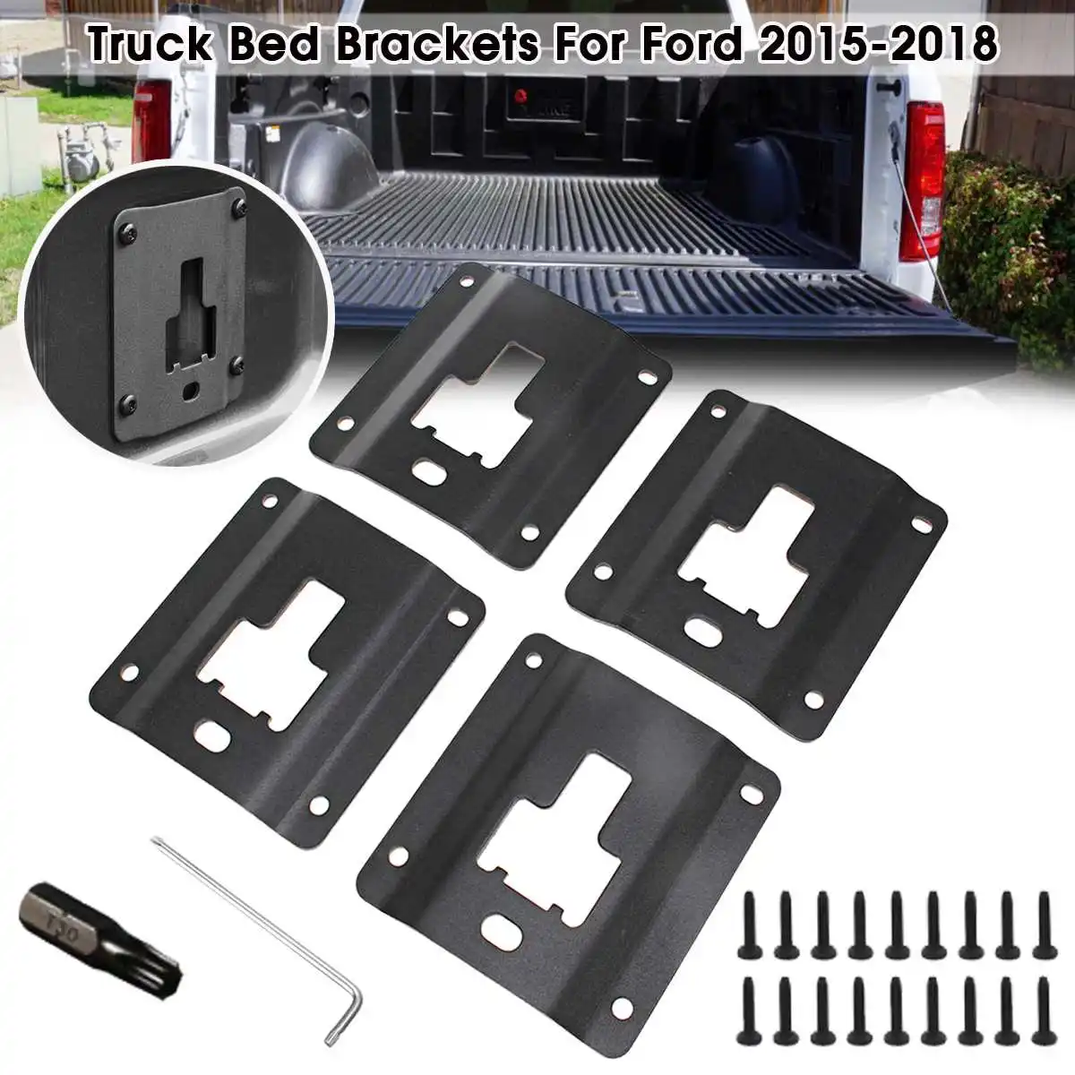 4pcs Truck Bed Tie Down Panel Bracket Plate Rear Cargo Load Hook Reinforcement Panel For Ford Trucks F150 F250 F350 Raptor
4pcs Truck Bed Tie Down Panel Bracket Plate Rear Cargo Load Hook Reinforcement Panel For Ford Trucks F150 F250 F350 Raptor