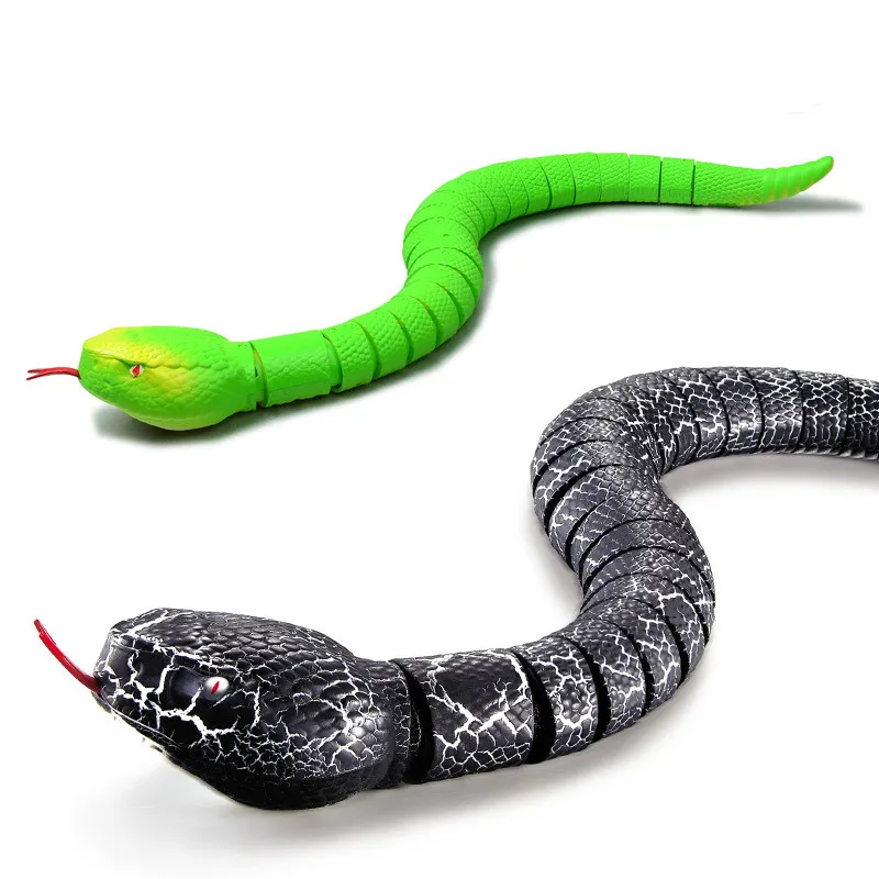 

Simulation Snake of Electric Remote Control Toys for Children Halloween Gags Toys Snakes Models RC Rattlesnake Animals