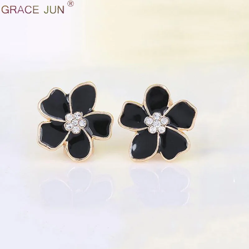 GRACE JUN Rheinstone Enamel Flower Shape Clip on Earrings Without Piercing for Girls Party Cute No Hole Ear Clip Charm Jewelry
GRACE JUN Rheinstone Enamel Flower Shape Clip on Earrings Without Piercing for Girls Party Cute No Hole Ear Clip Charm Jewelry