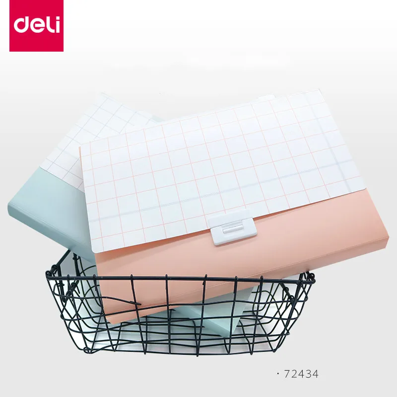 

5/8/13 layers A4 size expending wallet plastic grid colored file folder office school filling stationery document bag