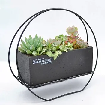 1 Set Cement Succulent Planter Pot Geometric Flower Pot Decorative Planter with Iron Stand Christmas Gift (1 Pot + 1 Stand)
1 Set Cement Succulent Planter Pot Geometric Flower Pot Decorative Planter with Iron Stand Christmas Gift (1 Pot + 1 Stand)