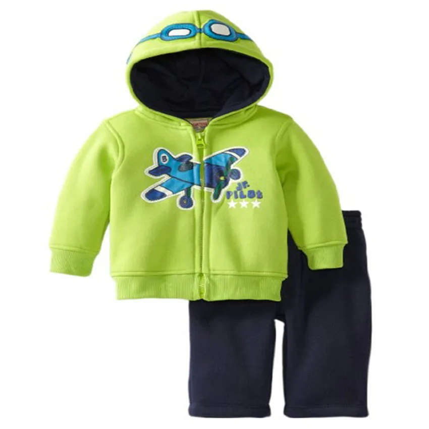 2016 New Winter Children's Sets Clothing Long Sleeve Green Warm Hooded Sweater Cartoon Airplane + Black Pants Suit for Boys 
2016 New Winter Children's Sets Clothing Long Sleeve Green Warm Hooded Sweater Cartoon Airplane + Black Pants Suit for Boys
