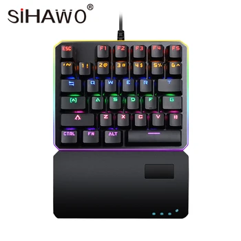RGB Gaming Mechanical One Hand Keyboard English Blue Switch Mechanical Blue Metal Wired LED Backlit USB Anti-Ghosting for gamer
RGB Gaming Mechanical One Hand Keyboard English Blue Switch Mechanical Blue Metal Wired LED Backlit USB Anti-Ghosting for gamer
