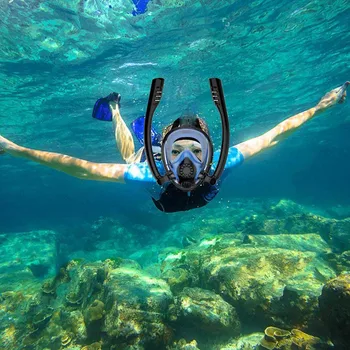 New Full Face Snorkel Mask Swimming Water Sports Double Tubes Anti Fog Diving Mask XD88
New Full Face Snorkel Mask Swimming Water Sports Double Tubes Anti Fog Diving Mask XD88