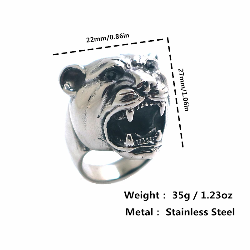 Mens Boys 316L Stainless Steel Cool Punk Gothic Big Black Stone Eye Leopard Silver Polishing Classic Ring
Mens Boys 316L Stainless Steel Cool Punk Gothic Big Black Stone Eye Leopard Silver Polishing Classic Ring