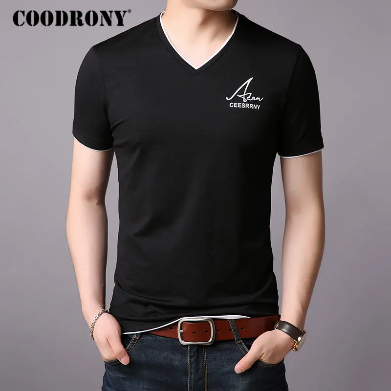 COODRONY Brand T Shirt Men Short Sleeve T-Shirt Men Summer Streetwear Casual Men's T-Shirts V-Neck Cotton Tee Shirt Homme S95004
COODRONY Brand T Shirt Men Short Sleeve T-Shirt Men Summer Streetwear Casual Men's T-Shirts V-Neck Cotton Tee Shirt Homme S95004