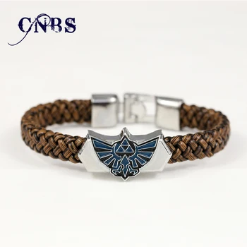 12/pcs/lot Hot Game The Legend of Zelda Silver Alloy Bracelet Leather Woven Punk Bangle cosplay jewelry can dropshipping YS10832
12/pcs/lot Hot Game The Legend of Zelda Silver Alloy Bracelet Leather Woven Punk Bangle cosplay jewelry can dropshipping YS10832