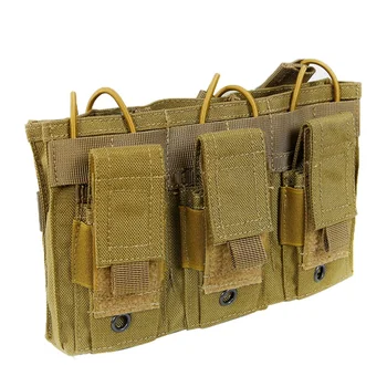 1000D Nylon Tactical MOLLE Triple Open-Top Magazine Pouch FAST AK AR M4 FAMAS Mag Pouch Military Paintball Equipment
1000D Nylon Tactical MOLLE Triple Open-Top Magazine Pouch FAST AK AR M4 FAMAS Mag Pouch Military Paintball Equipment