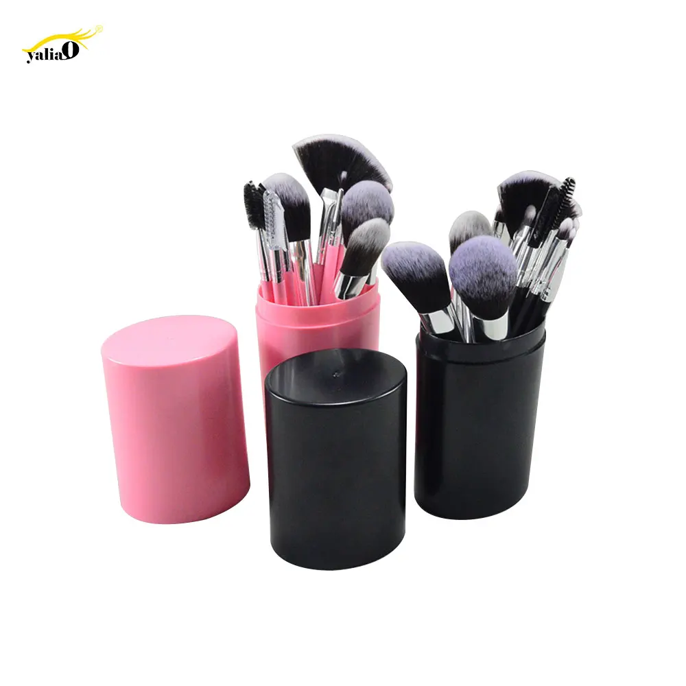 YALIAO 12pcs Pink/Black Makeup Brushes Set Synthetic Hair Foundation Powder Professional Cosmetic Kit Travel Portable Brushes
YALIAO 12pcs Pink/Black Makeup Brushes Set Synthetic Hair Foundation Powder Professional Cosmetic Kit Travel Portable Brushes
