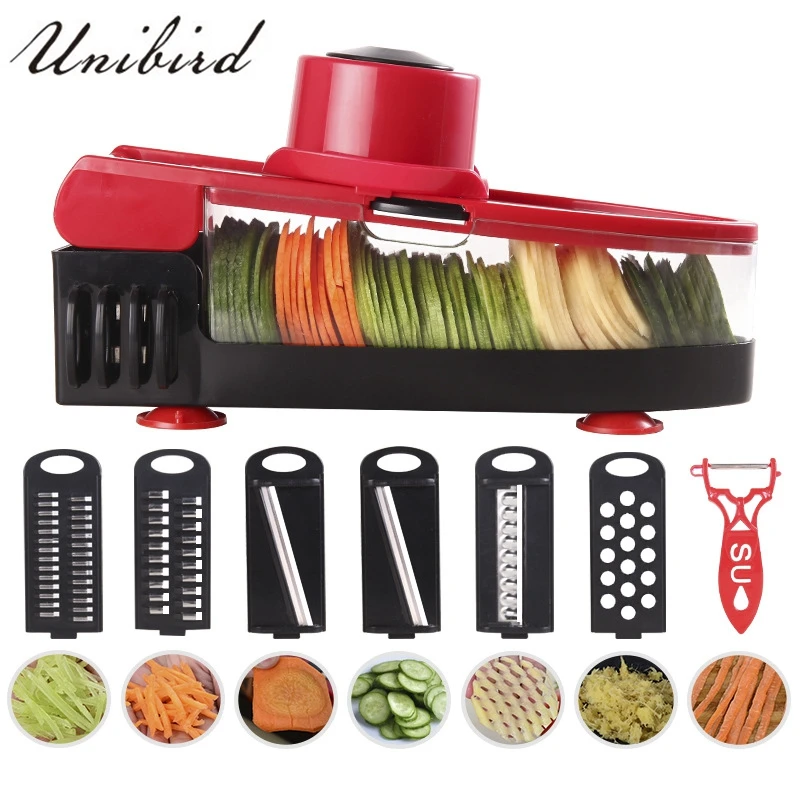 Unibird Multifunctional Vegetable Fruit Cutter Slicer Shredder with Hand Wiper Potato Peeler Carrot Cheese Grater Garlic Grinder
Unibird Multifunctional Vegetable Fruit Cutter Slicer Shredder with Hand Wiper Potato Peeler Carrot Cheese Grater Garlic Grinder