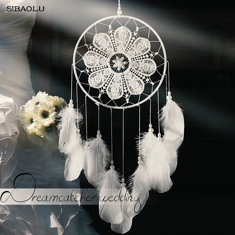 lace flower handmade dream catcher with white feathers Wall hanging decoration crafts ornament dreamcatcher gift
lace flower handmade dream catcher with white feathers Wall hanging decoration crafts ornament dreamcatcher gift