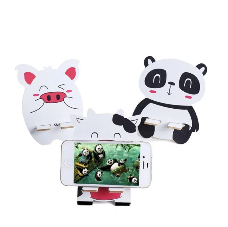 2019 New Arrival 1 Piece Wooden Mobile Phone Holder Stand Cute Cartoon Panda Pig Cow Smartphone Desk Support Holder
2019 New Arrival 1 Piece Wooden Mobile Phone Holder Stand Cute Cartoon Panda Pig Cow Smartphone Desk Support Holder