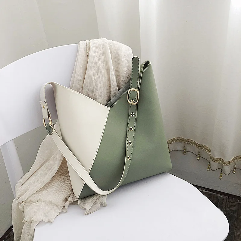 Contrast Color Bucket Bags for Women 2019 PU Leather Women Handbags Summer Crossbody Bags Lady Shoulder Messenger Bags
Contrast Color Bucket Bags for Women 2019 PU Leather Women Handbags Summer Crossbody Bags Lady Shoulder Messenger Bags