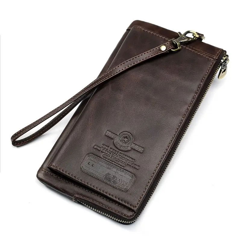 Men's Genuine Leather Long Clutch RFID Blocking Wallet Credit Card Holder Money Handbag Purse
Men's Genuine Leather Long Clutch RFID Blocking Wallet Credit Card Holder Money Handbag Purse