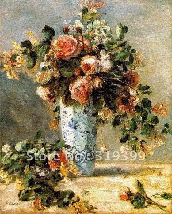 Free DHL Shipping,100% handmade,Oil Painting Reproduction on linen canvas,roses and jasmine ina Delft vase by Pierre Renoir
Free DHL Shipping,100% handmade,Oil Painting Reproduction on linen canvas,roses and jasmine ina Delft vase by Pierre Renoir