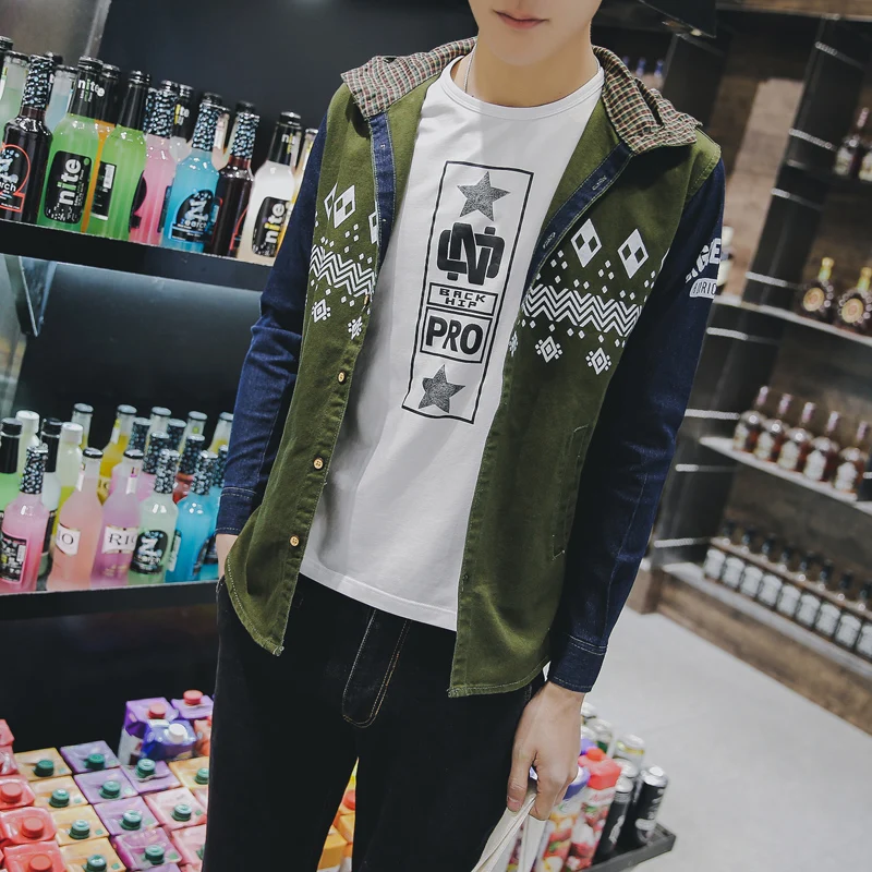 New Fashion Hot Sale Brand 2017 men's casual high quality cotton with hat outwear male slim korea style printed fit jackets
New Fashion Hot Sale Brand 2017 men's casual high quality cotton with hat outwear male slim korea style printed fit jackets