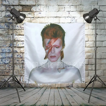 "David Bowie" Large Rock Flag Banners Four-Hole Wall Hanging Painting Bedroom Studio Party Music Festival Background Decoration
"David Bowie" Large Rock Flag Banners Four-Hole Wall Hanging Painting Bedroom Studio Party Music Festival Background Decoration