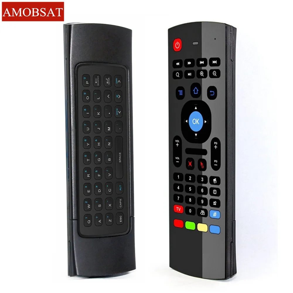 AMOBSAT MX3 2.4G Wireless Keyboard Controller Remote Control Air Mouse for Smart Android 7.1 TV Box x96 mini s905w tx3 tvbox
AMOBSAT MX3 2.4G Wireless Keyboard Controller Remote Control Air Mouse for Smart Android 7.1 TV Box x96 mini s905w tx3 tvbox