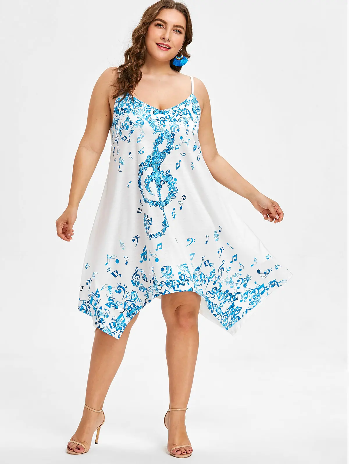 Wipalo Women Fashions Boho Plus Size 5XL Musical Notes Spaghetti Strap Midi Dress Summer Sleeveless Asymmetrical Dress Vestidos
Wipalo Women Fashions Boho Plus Size 5XL Musical Notes Spaghetti Strap Midi Dress Summer Sleeveless Asymmetrical Dress Vestidos