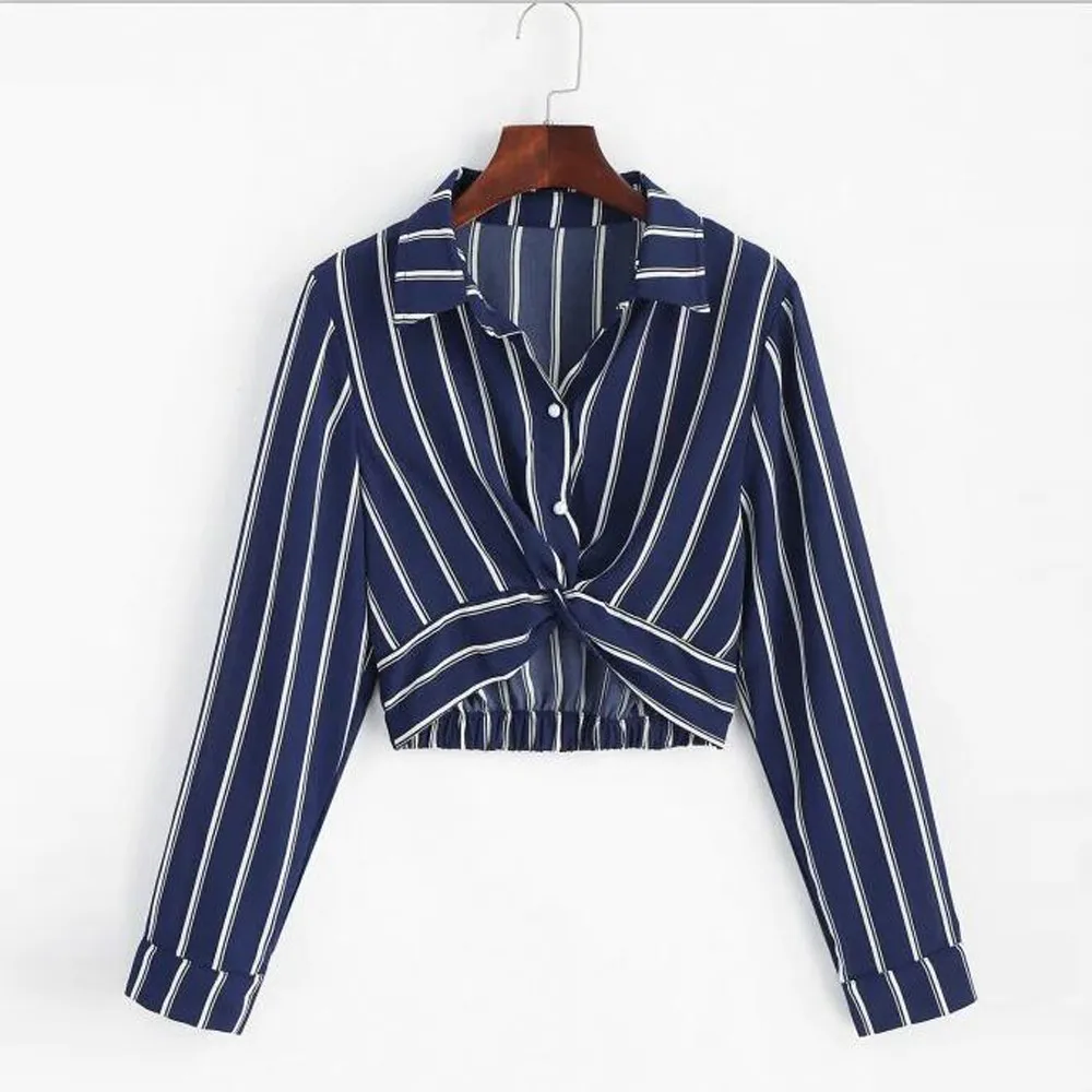 long sleeve turn-down collar chiffon stripe shirts v-neck button stripe short shirt womens tops blouses femme camisas mujer #15
long sleeve turn-down collar chiffon stripe shirts v-neck button stripe short shirt womens tops blouses femme camisas mujer #15