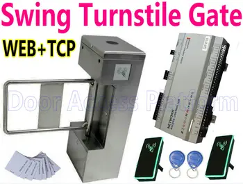 Swing gate RFID Access Entrance+Exit Turnstie,Access Controller+Turnstile gate,Pedestrian passageway security gate EM RFID kit
Swing gate RFID Access Entrance+Exit Turnstie,Access Controller+Turnstile gate,Pedestrian passageway security gate EM RFID kit