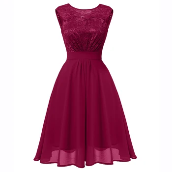 2019 summer new women's solid color chiffon dress sexy lace openwork stitching dress ladies A word dress
2019 summer new women's solid color chiffon dress sexy lace openwork stitching dress ladies A word dress
