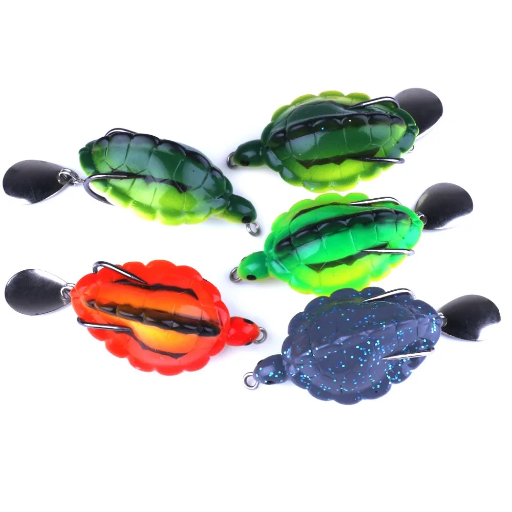 5pcs/set 5.5cm/13.4g Tortoise Simulation Fishing Lures Hooks Topwater Turtle Shone Spoon Crank Paillette Soft Trout Fishing Bait
5pcs/set 5.5cm/13.4g Tortoise Simulation Fishing Lures Hooks Topwater Turtle Shone Spoon Crank Paillette Soft Trout Fishing Bait