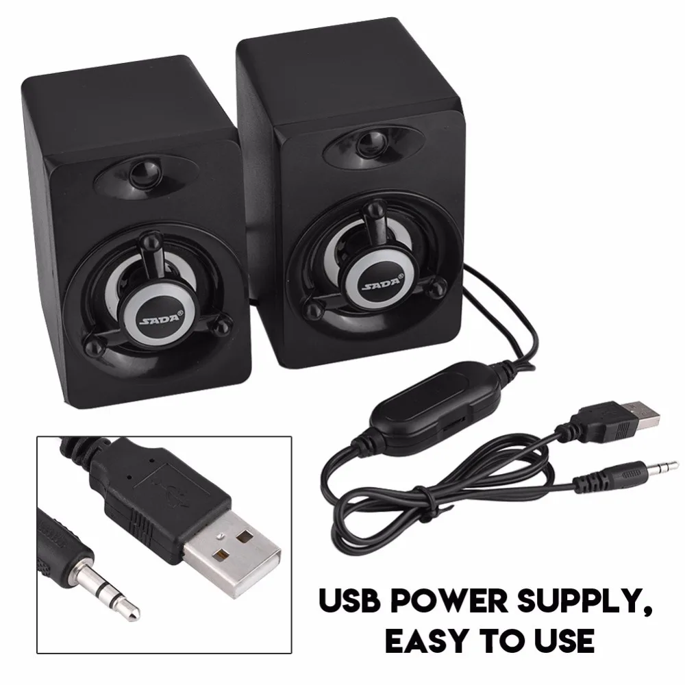 V-118 SADA USB Mini LED Color Light Stereo Speaker for Desktop Computer Laptop Phone
V-118 SADA USB Mini LED Color Light Stereo Speaker for Desktop Computer Laptop Phone