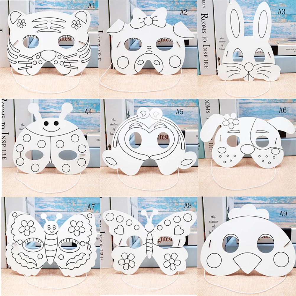 Cartoon Animal Painting Mask Kids DIY Color Creative Drawing Toys for Children Kindergarten Preschool Graffiti Art Crafts Toys
Cartoon Animal Painting Mask Kids DIY Color Creative Drawing Toys for Children Kindergarten Preschool Graffiti Art Crafts Toys
