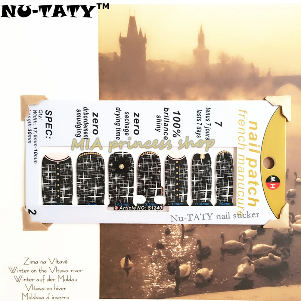 Nu-TATY Black & White Star Universe Nail Sticker Waterproof Nail Decal Sticker Gel Polish French Manicure Patch Makeup Tools
Nu-TATY Black & White Star Universe Nail Sticker Waterproof Nail Decal Sticker Gel Polish French Manicure Patch Makeup Tools